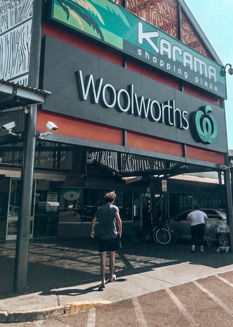 Woolworths magasins road trip australie